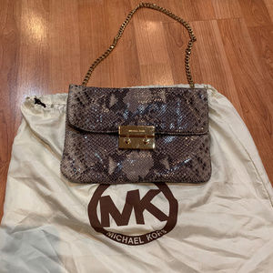 Great Condition Michael Kors Snakeskin Clutch